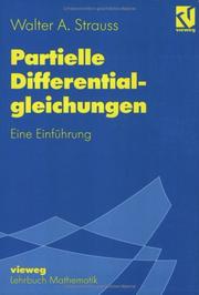 Cover of: Partielle Differentialgleichungen. Eine Einführung.