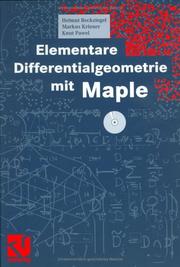 Cover of: Elementare Differentialgeometrie mit Maple.