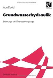Cover of: Grundwasserhydraulik. Strömungs- und Transportvorgänge.