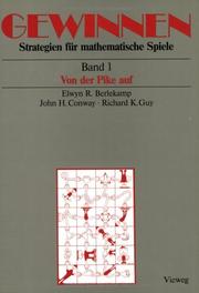 Cover of Winning Ways for Your Mathematical Plays, 2nd Edition, Volume 1