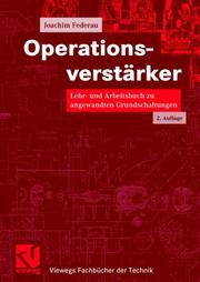 Cover of: Operationsverstärker. Lehr- und Arbeitsbuch zu angewandten Grundschaltungen