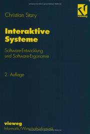 Cover of: Interaktive Systeme. Software- Entwicklung und Software- Ergonomie.