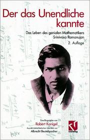 Cover of: Der das Unendliche kannte by Robert Kanigel