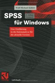 Cover of: SPSS für Windows. Version 8.