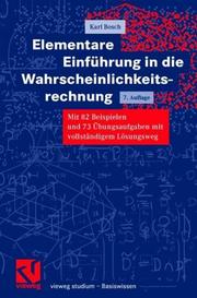 Cover of: Vieweg Studium, Elementare Einführung in die Wahrscheinlichkeitsrechnung