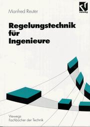 Cover of: Regelungstechnik für Ingenieure.