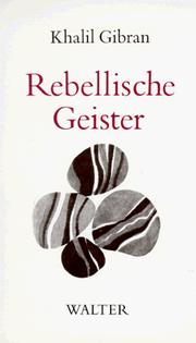 Cover of: Rebellische Geister.