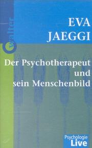 Cover of: Der Psychotherapeut und sein Menschenbild. Cassette.