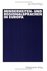 Cover of: Minderheiten- und Regionalsprachen in Europa.