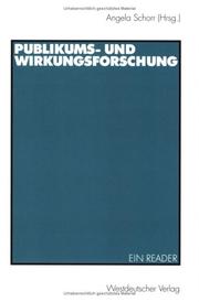 Cover of: Ergebnisse der Publikums- und Wirkungsforschung. Ein Reader.