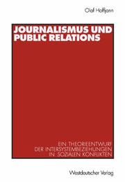 Cover of: Journalismus und Public Relations.