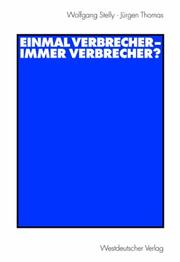 Cover of: Einmal Verbrecher - immer Verbrecher?