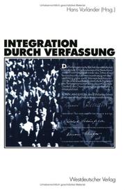 Cover of: Integration durch Verfassung