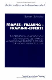Cover of: Frames - Framing - Framing-Effekte.