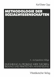 Cover of: Methodologie der Sozialwissenschaften.