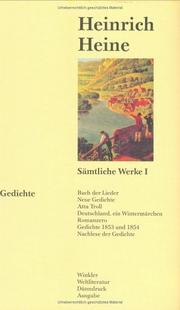 Cover of: Sämtliche Werke, 4 Bde., Ln, Bd.1, Gedichte
