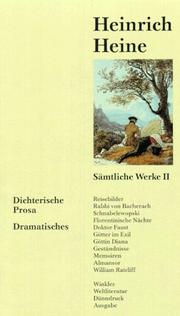 Cover of: Sämtliche Werke, 4 Bde., Ln, Bd.2, Dichterische Prosa, Dramatisches