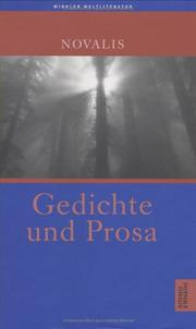 Cover of: Gedichte und Prosa. by Novalis, Herbert Uerlings