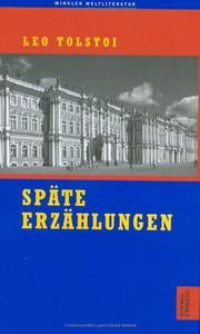 Cover of: Die Erzählungen, Geb, Bd.2, Späte Erzählungen 1886-1910