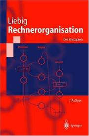 Cover of: Rechnerorganisation: Die Prinzipien (Springer-Lehrbuch)