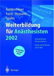 Cover of: Weiterbildung für Anästhesisten 2002