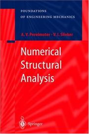 Cover of: Numerical Structural Analysis | Anatoly V. Perelmuter