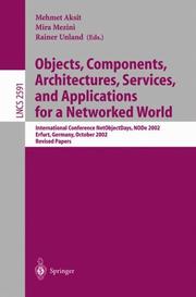 Cover of: Objects, Components, Architectures, Services, and Applications for a Networked World | 