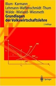 Cover of: Grundlagen der Volkswirtschaftslehre (Springer-Lehrbuch)