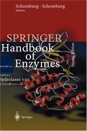 Cover of: Class 3.2 Hydrolases VIII (Springer Handbook of Enzymes) by 
