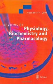 Cover of: Reviews of Physiology, Biochemistry and Pharmacology