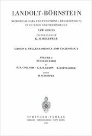 Nuclear Radii / Kernradien (Numerical Data & Functional Relationships in Science & Technology)