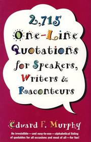 Cover of: 2,715 One-Line Quotations