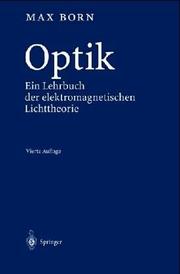 Cover of: Optik by Max Born