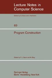 Cover of: Program Construction: International Summer School (Lecture Notes in Computer Science)