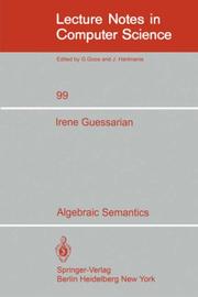 Algebraic Semantics by I. Guessarian