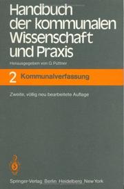 Cover of: Handbuch der kommunalen Wissenschaft und Praxis: Band 2: Kommunalverfassung