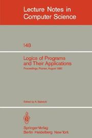 Cover of: Logics of Programs and Their Applications: Proceedings, Poznan, August 23-29, 1980 (Lecture Notes in Computer Science)