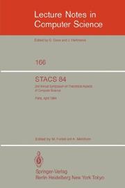 Cover of: STACS 84 by M. Fontet