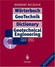 Cover of: Wörterbuch GeoTechnik/Dictionary Geotechnical Engineering: Deutsch/Englisch English/German