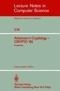 Cover of: Advances in Cryptology by Hugh C. Williams