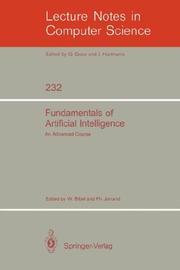 Cover of: Fundamentals of Artificial Intelligence: An Advanced Course (Lecture Notes in Computer Science)
