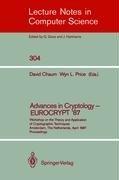 Cover of: Advances in Cryptology - EUROCRYPT '87 by 