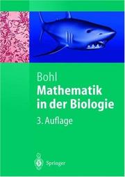 Cover of: Mathematik in der Biologie (Springer-Lehrbuch)
