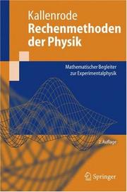 Cover of: Rechenmethoden der Physik: Mathematischer Begleiter zur Experimentalphysik (Springer-Lehrbuch)