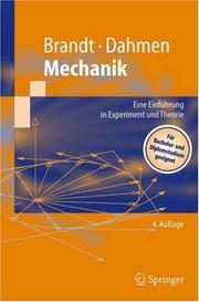Cover of: Mechanik: Eine Einführung in Experiment und Theorie (Springer-Lehrbuch)