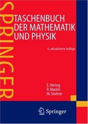 Cover of Taschenbuch der Mathematik und Physik by ekbert hering,rolf martin,martin stohrer