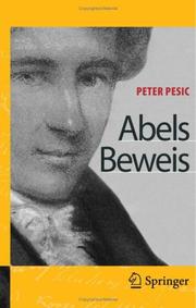 Abels Beweis by Peter Pesic
