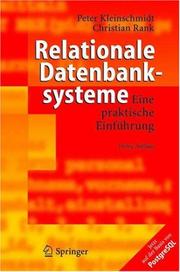 Cover of: Relationale Datenbanksysteme: Eine praktische Einführung