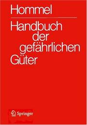Cover of: Handbuch der gefährlichen Güter. Band 1: Merkblätter 1-414