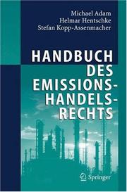 Cover of: Handbuch des Emissionshandelsrechts